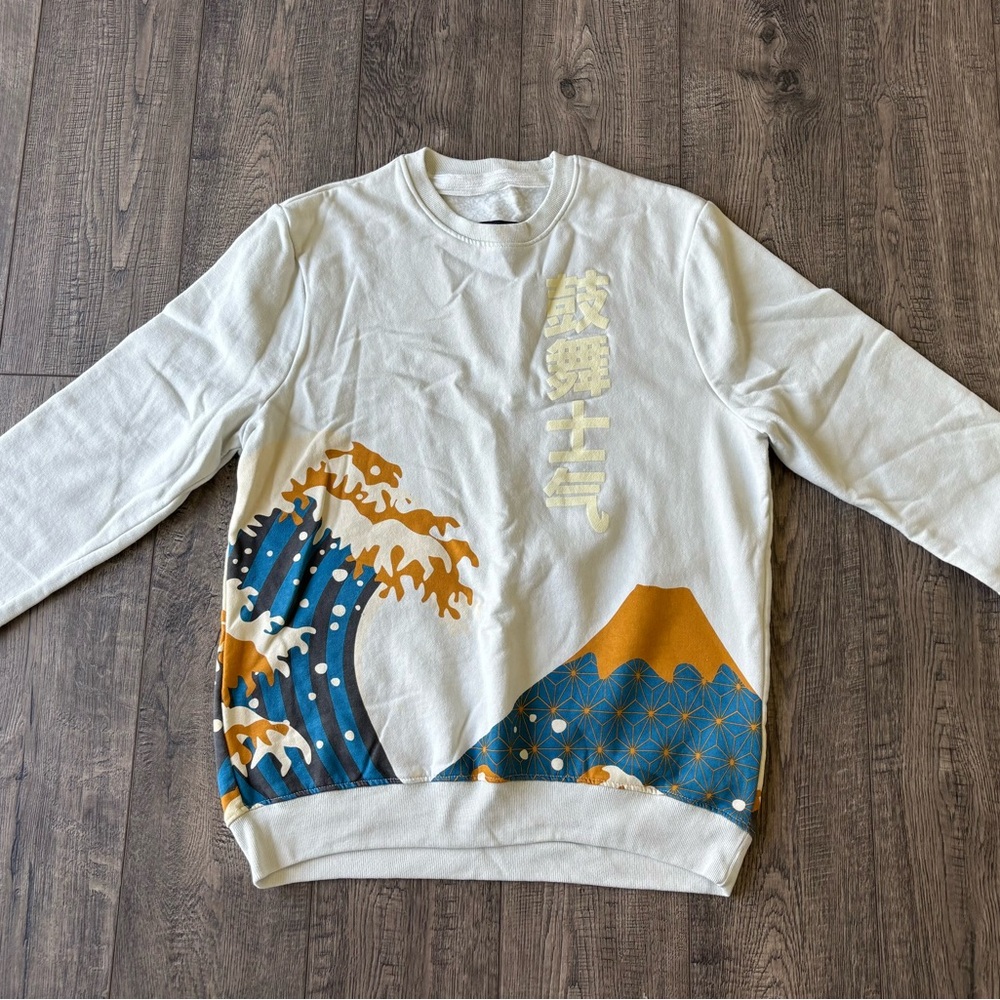 Blind rooster Graphic white Sweatshirt unisex